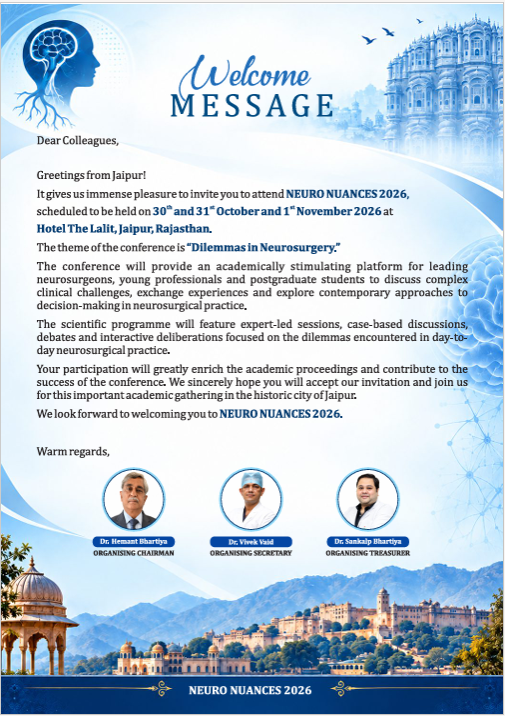 Official Neuro Nuances 2026 welcome message